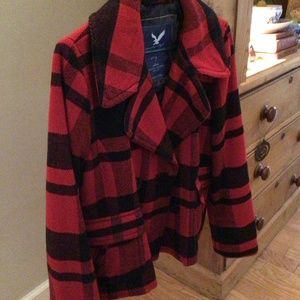 Buffalo plaid American Eagle short jacket